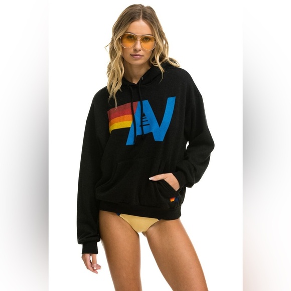 Aviator Nation Tops - Aviator Nation Logo Pullover Relaxed Hoodie